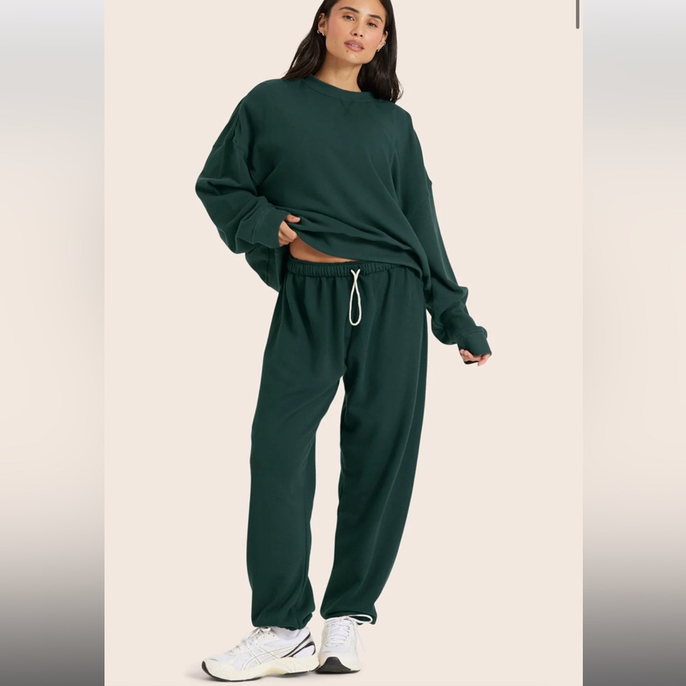Set Active Classic Old School Crewneck & Sweatpant Set - Ivy